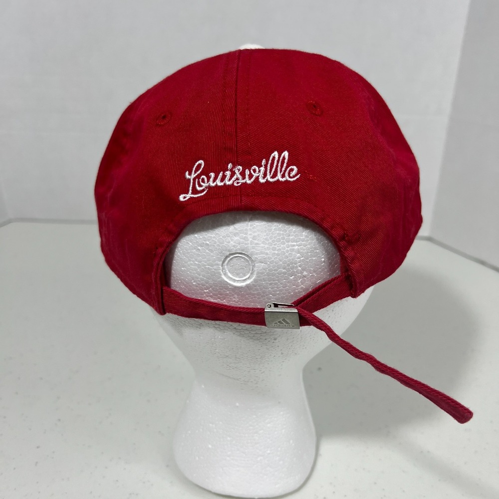 Adidas Womens Louisville Cardinals Red & White‎ with Rhinestones Hat Cap NWOT - Picture 4 of 8